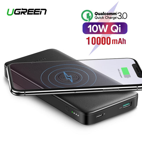 Quick Charge3.0 Power Bank 10000mAh Wireless Charger Power Bank